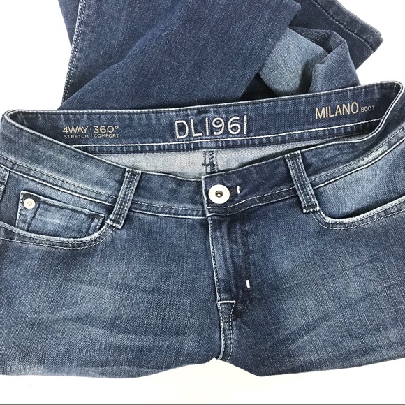 DL1961 Milano Boot Jeans Size 27 Women Blue - Picture 6 of 8